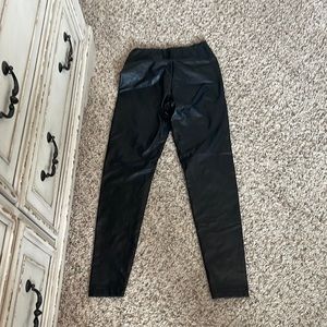 Leather skinny leggings